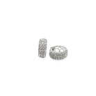 14k white gold 3 row diamond h - Kelly Wade Jewelers