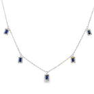 14k white gold 5 baguette sapp - Kelly Wade Jewelers