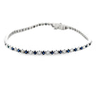 14k white gold alternating sap - Kelly Wade Jewelers