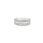 14k white gold diamond baguett - Kelly Wade Jewelers