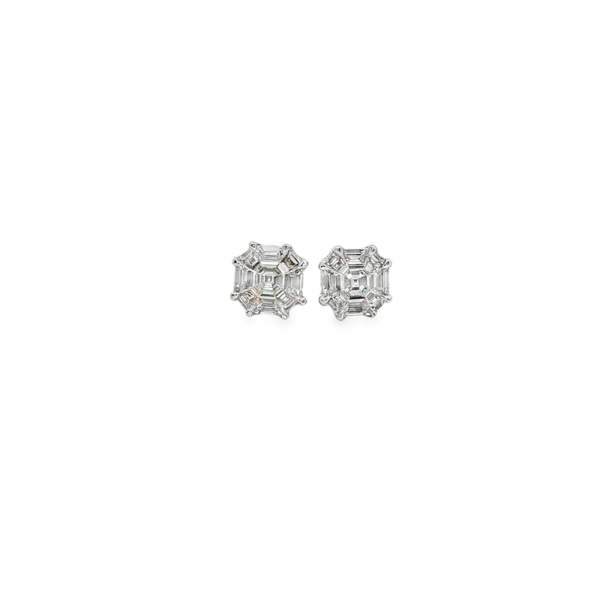 14k white gold illusion set as - Kelly Wade Jewelers