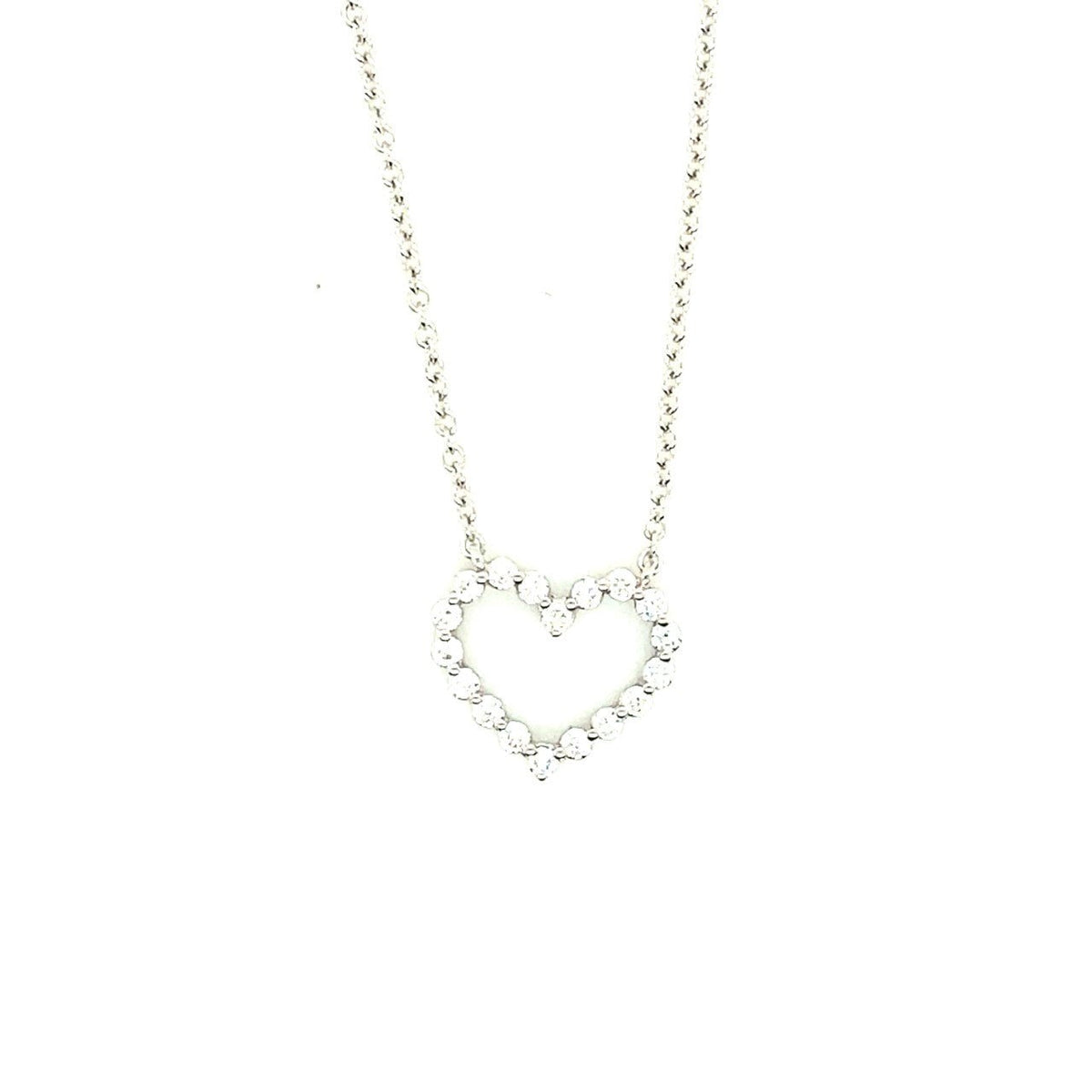 14k white gold open diamond he - Kelly Wade Jewelers