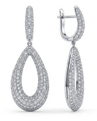 14k white gold pave diamond ha - Kelly Wade Jewelers