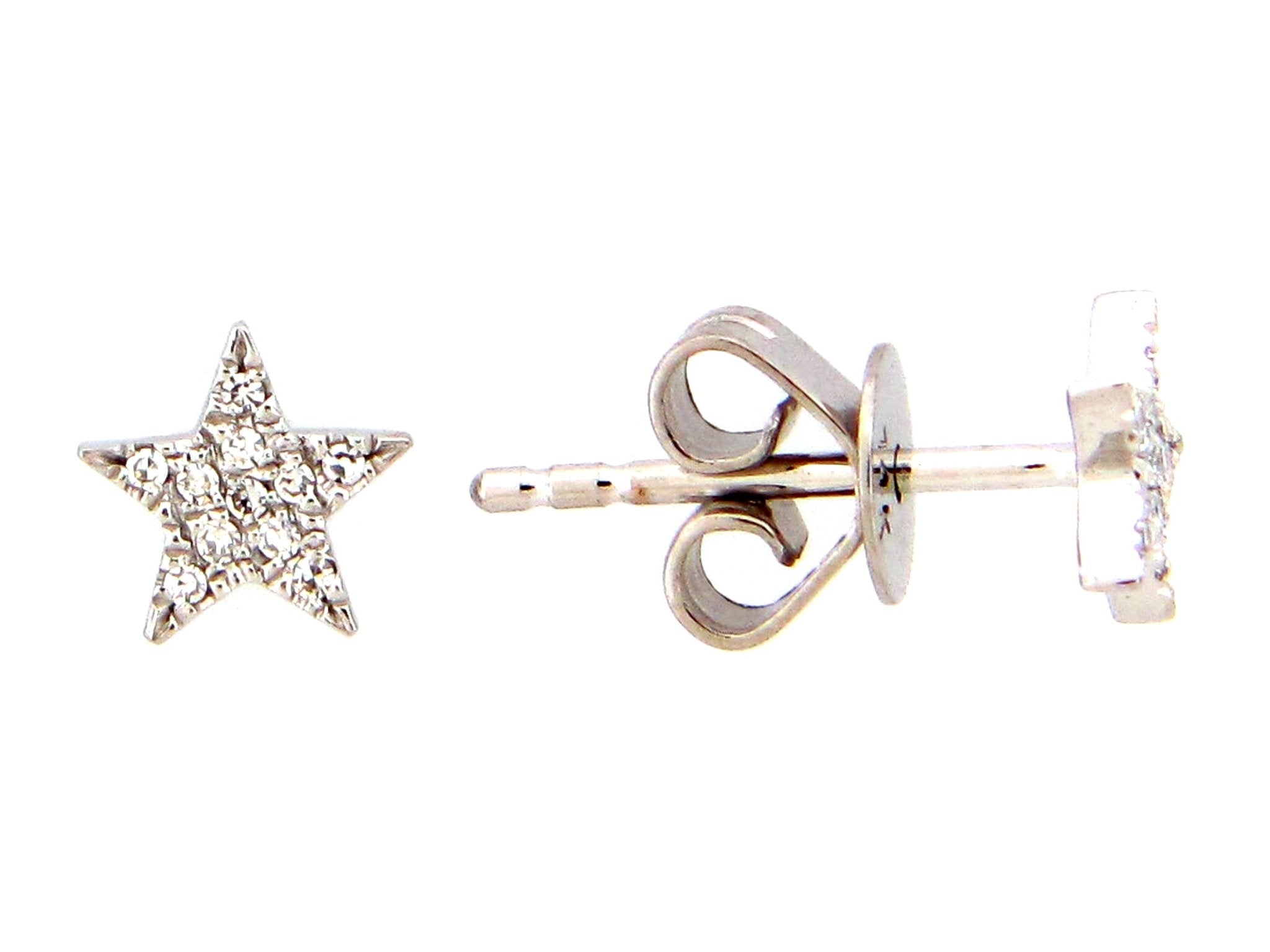 14k white gold pave diamond st - Kelly Wade Jewelers