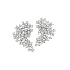 14k white gold spray diamond e - Kelly Wade Jewelers