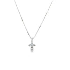14k white gold tiny diamond cr - Kelly Wade Jewelers
