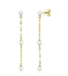 14k yellow gold 3 pearl statio - Kelly Wade Jewelers
