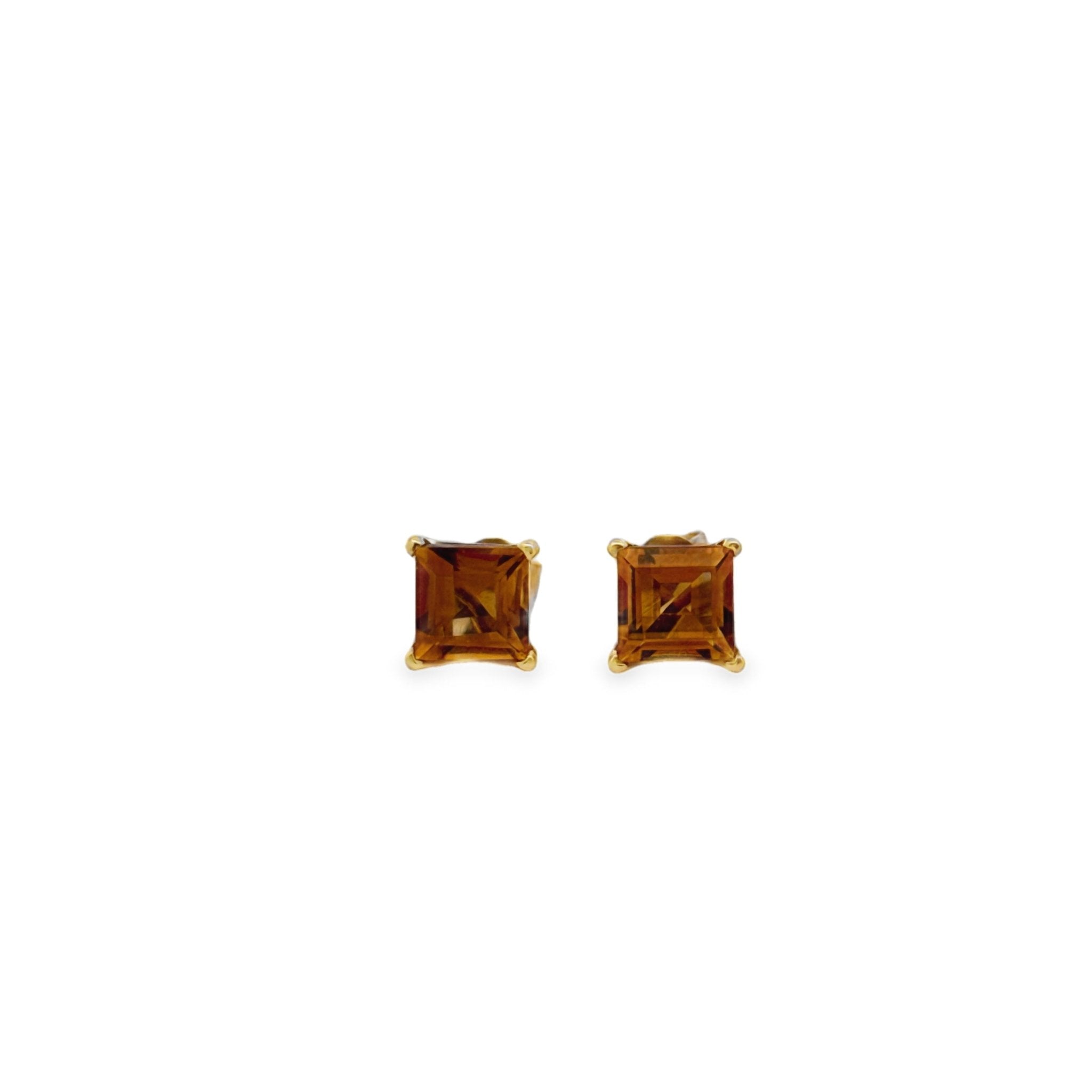 14k yellow gold 4 prong square - Kelly Wade Jewelers