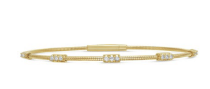 14k yellow gold 5 diamond stat - Kelly Wade Jewelers