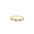 14k yellow gold 5 east to west - Kelly Wade Jewelers