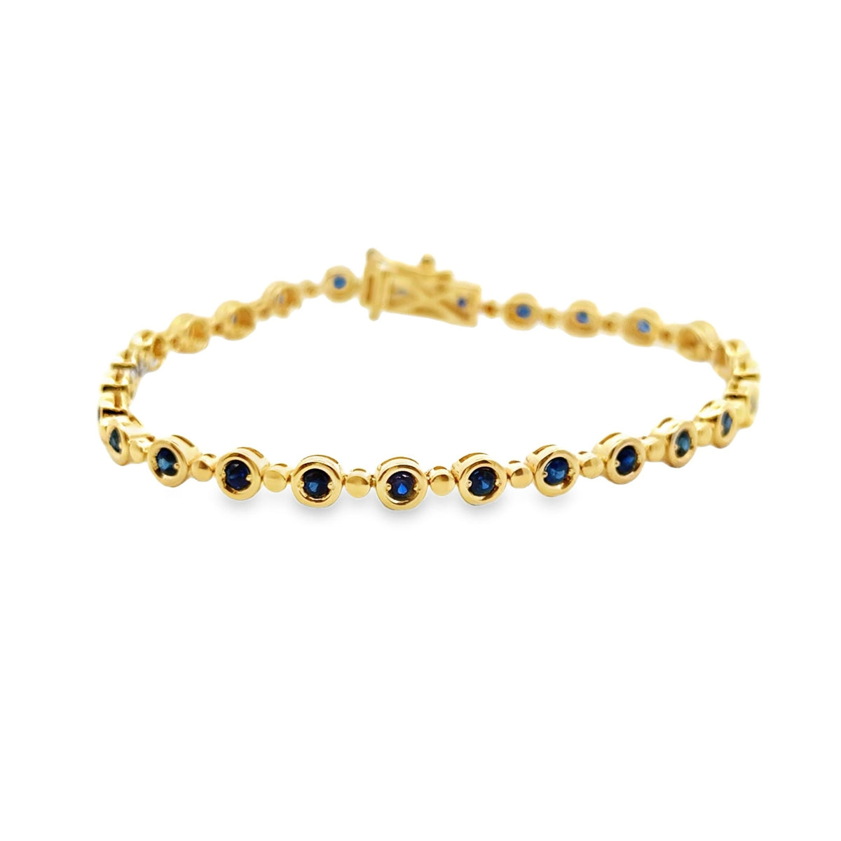 14k yellow gold alternating go - Kelly Wade Jewelers
