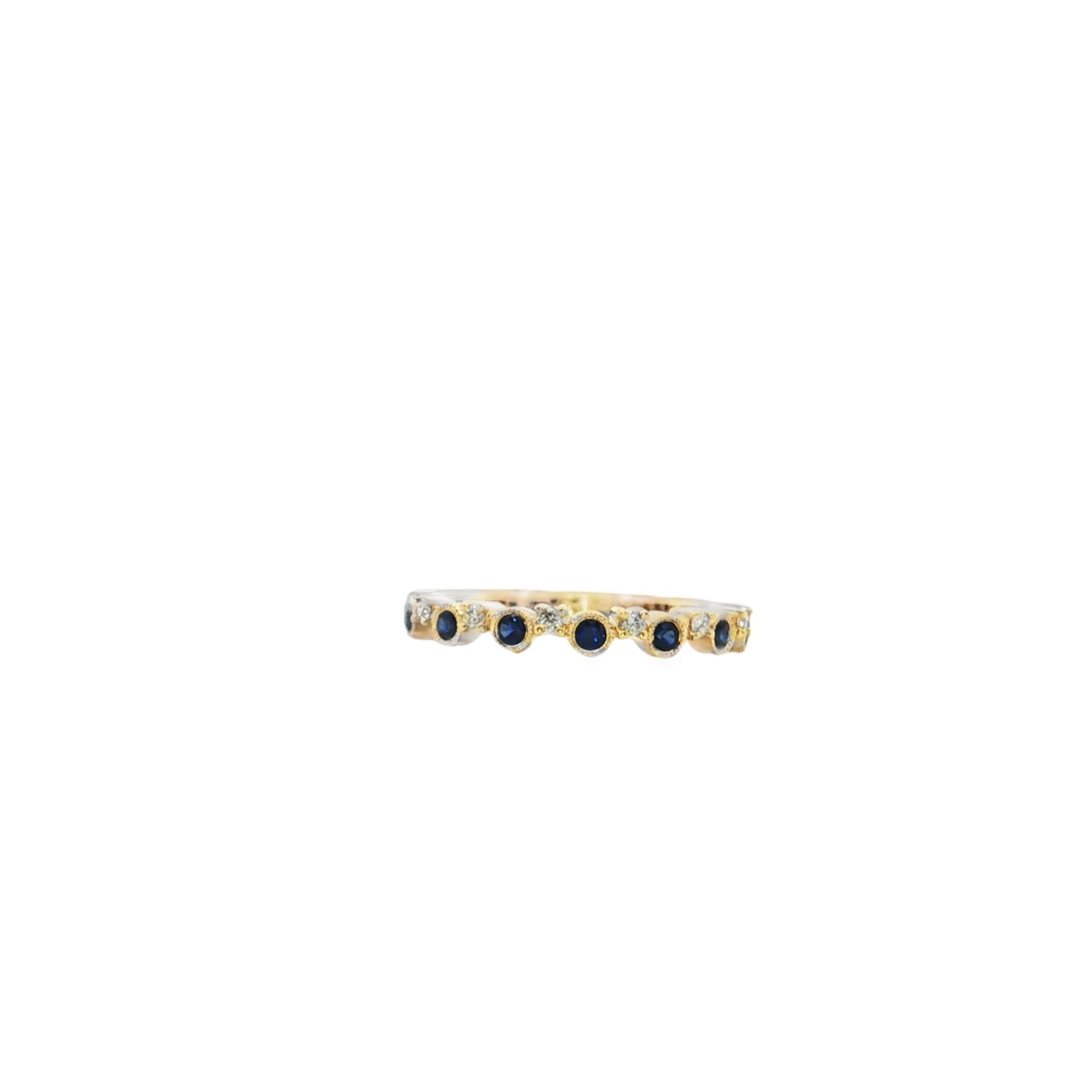 14k yellow gold alternating mi - Kelly Wade Jewelers
