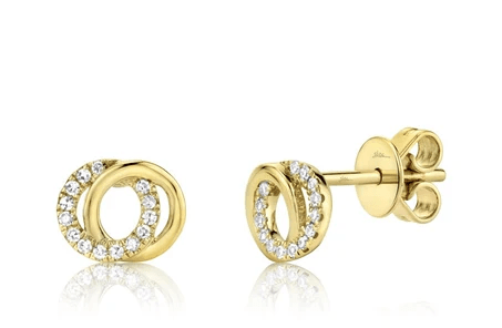 14k yellow gold and diamond lo - Kelly Wade Jewelers