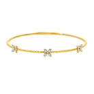 14k yellow gold beaded flexibl - Kelly Wade Jewelers