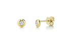 14k yellow gold bezel set diam - Kelly Wade Jewelers