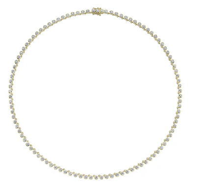 14k yellow gold bezel set diam - Kelly Wade Jewelers