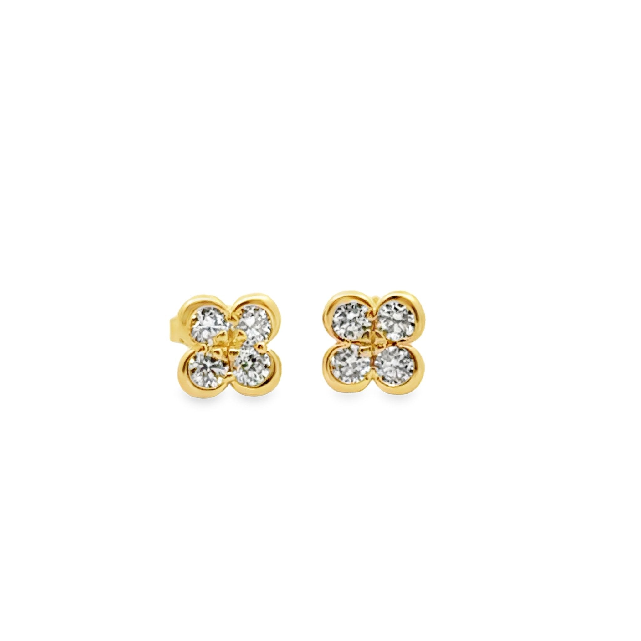 14k yellow gold bezel set diam - Kelly Wade Jewelers