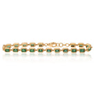 14k yellow gold bezel set emer - Kelly Wade Jewelers