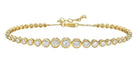 14k yellow gold bezel set grad - Kelly Wade Jewelers