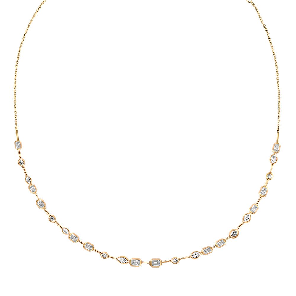 14k yellow gold bezel set mult - Kelly Wade Jewelers