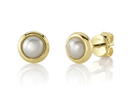 14k yellow gold bezel set pear - Kelly Wade Jewelers