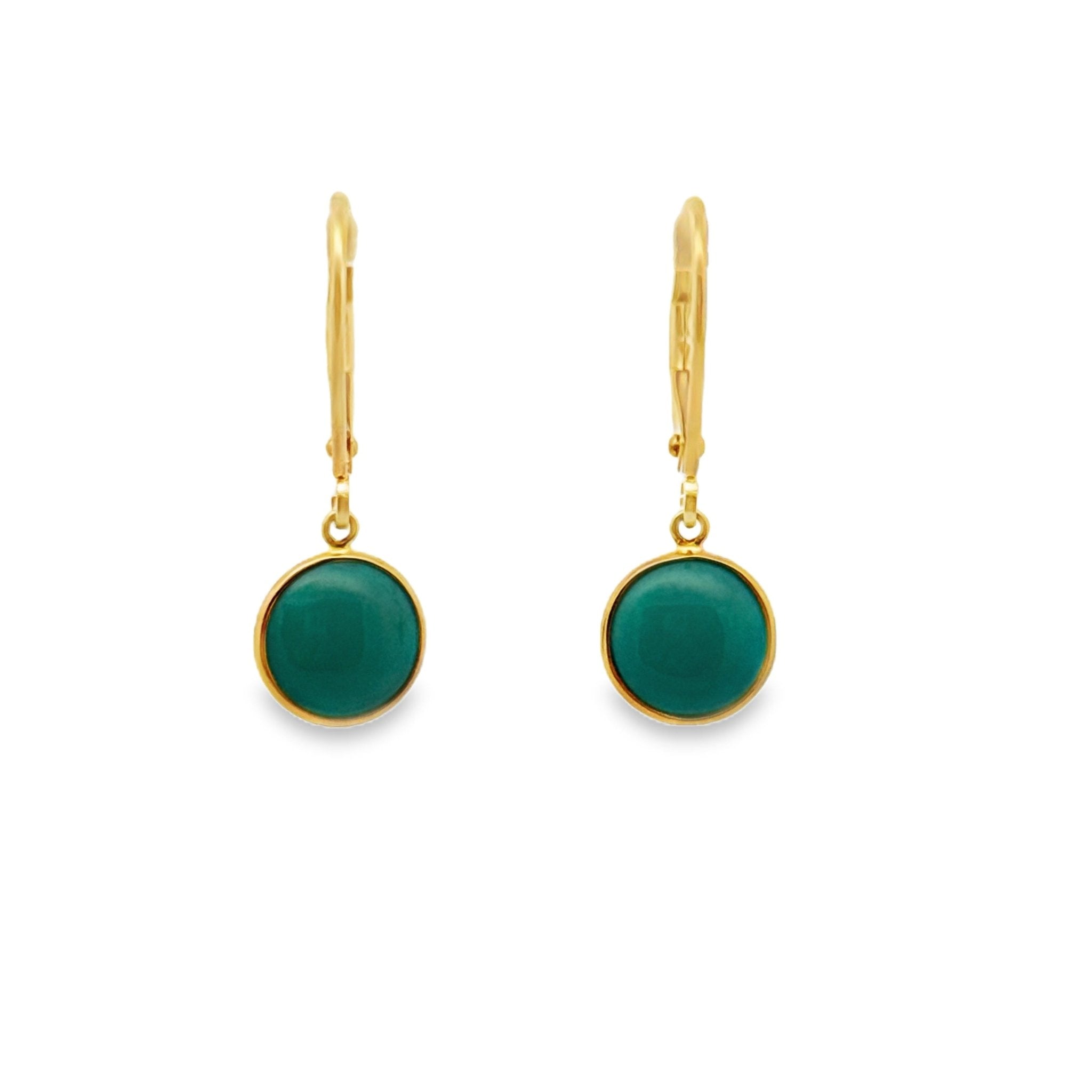 14k yellow gold bezel set roun - Kelly Wade Jewelers