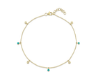 14k yellow gold bezel set turq - Kelly Wade Jewelers