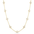 14k yellow gold clover mother - Kelly Wade Jewelers