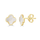 14k yellow gold clover mother - Kelly Wade Jewelers