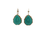 14k yellow gold dew drop turqu - Kelly Wade Jewelers