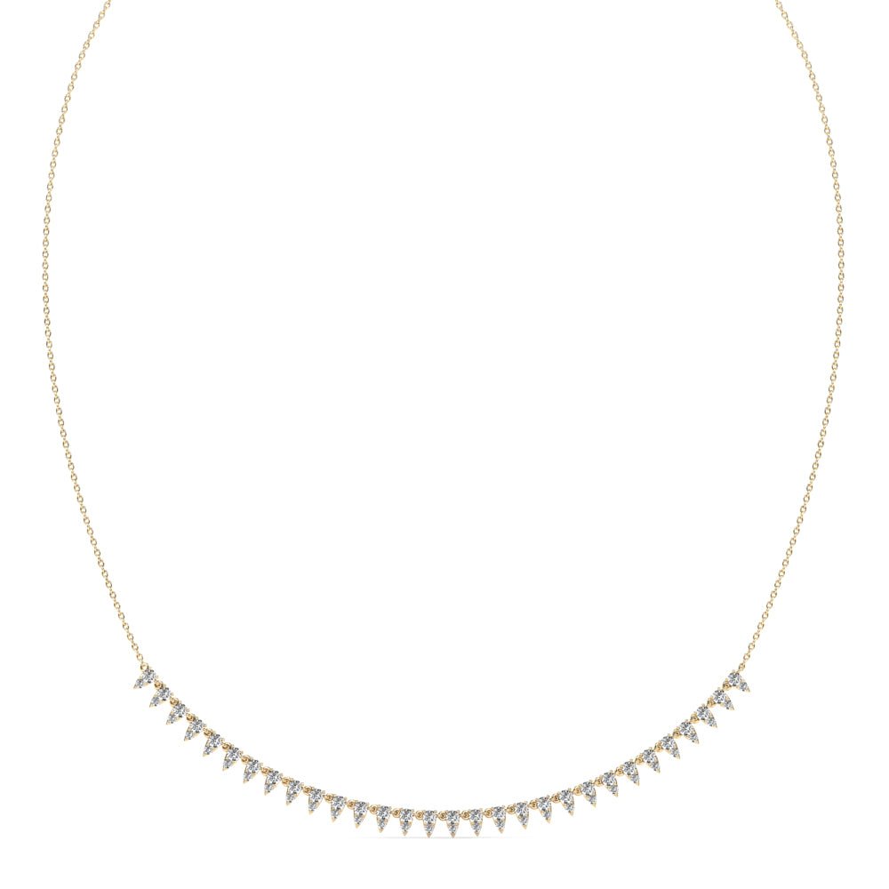 14k yellow gold diamond spikes - Kelly Wade Jewelers