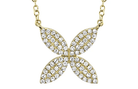 14k yellow gold four petal dia - Kelly Wade Jewelers