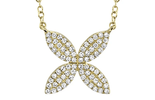 14k yellow gold four petal dia - Kelly Wade Jewelers
