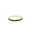 14k yellow gold half way aroun - Kelly Wade Jewelers