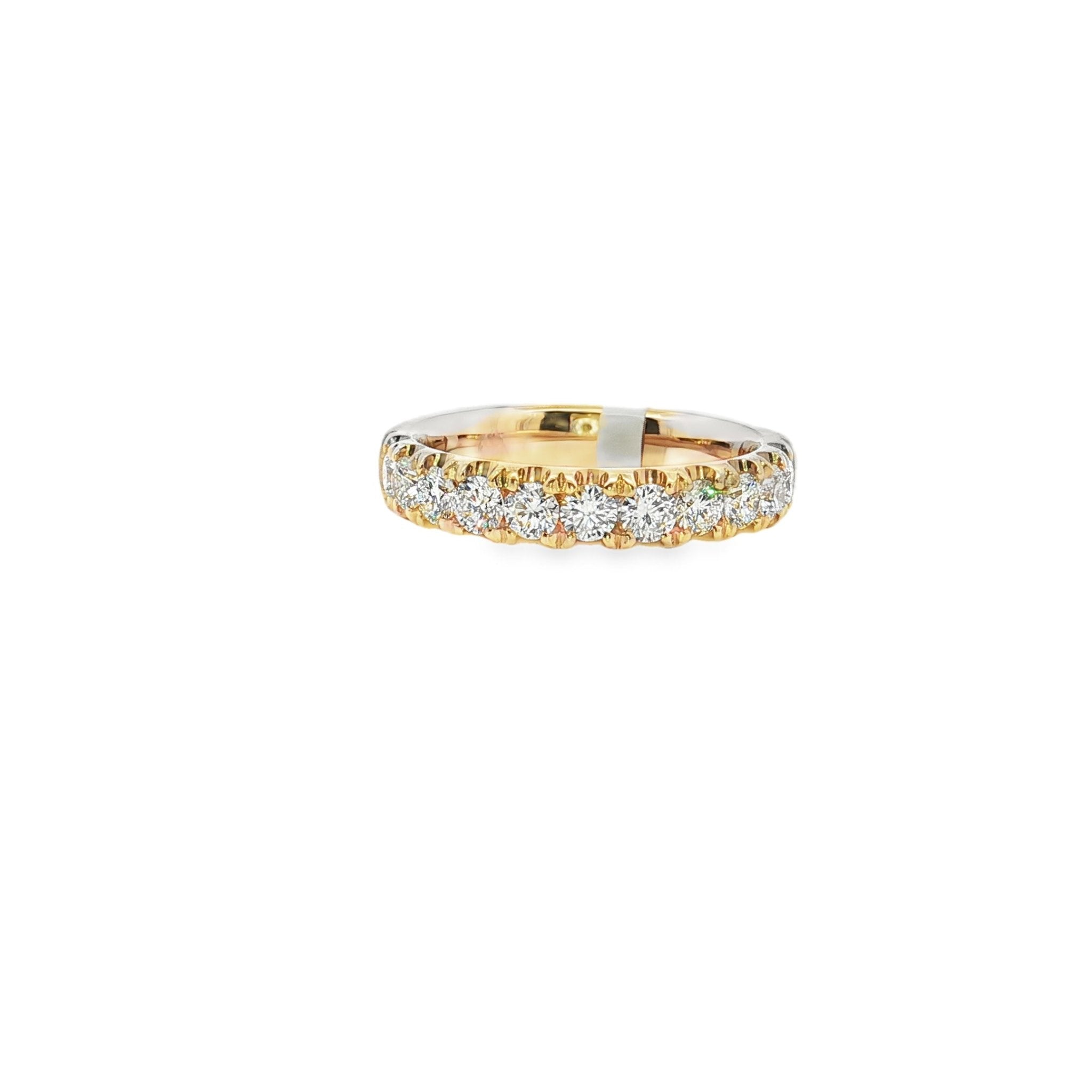 14k yellow gold half way aroun - Kelly Wade Jewelers