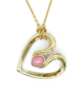 14k yellow gold large ribbon h - Kelly Wade Jewelers