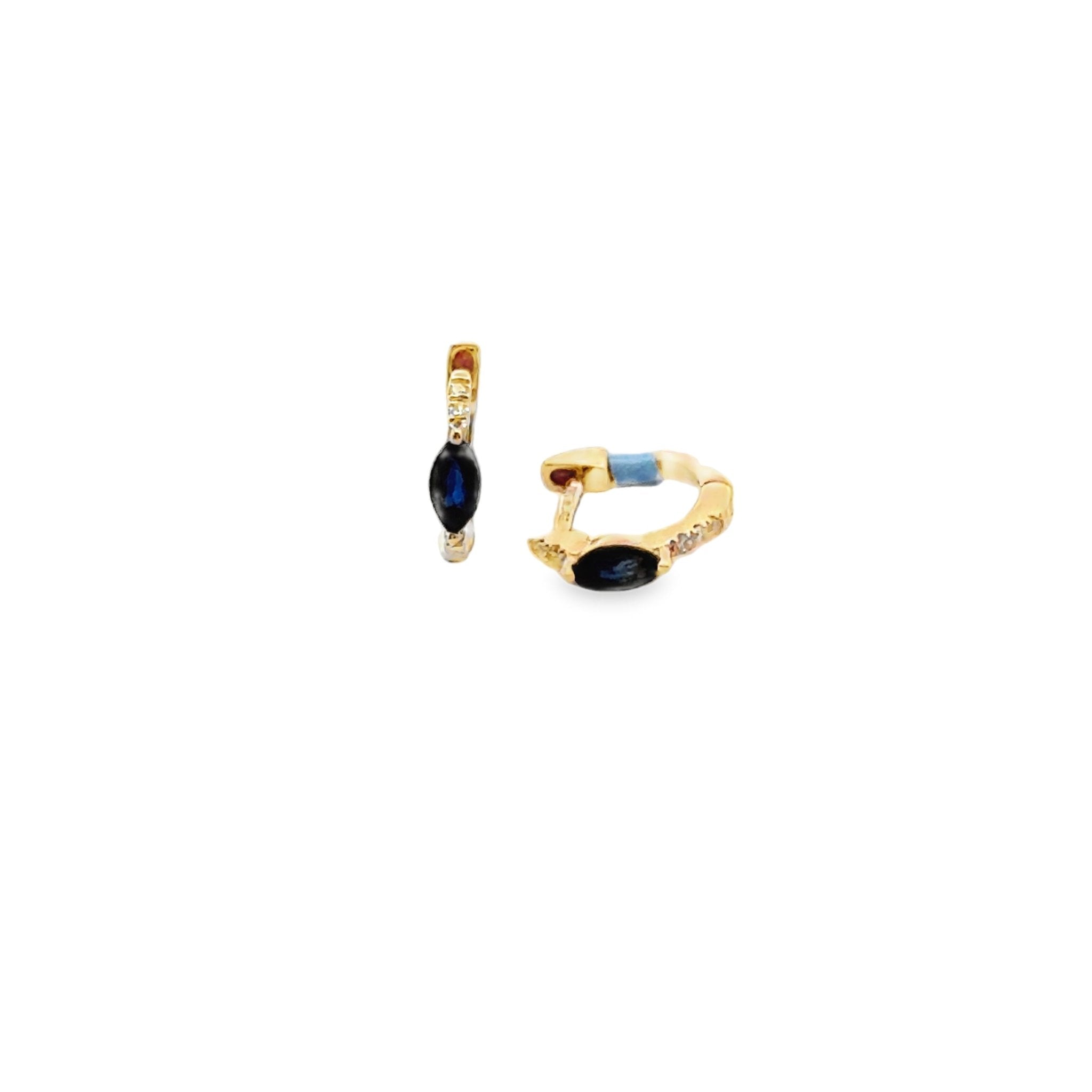 14k yellow gold marquise sapph - Kelly Wade Jewelers