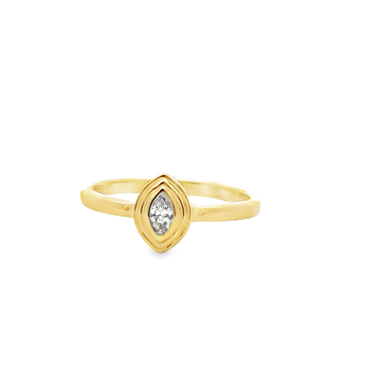 14k yellow gold marquise shape - Kelly Wade Jewelers