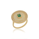 14k yellow gold mother of pear - Kelly Wade Jewelers