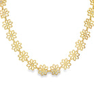 14k yellow gold open flowers w - Kelly Wade Jewelers