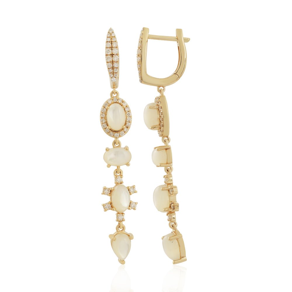 14k yellow gold oval and pear - Kelly Wade Jewelers