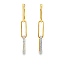14k yellow gold paperclip earr - Kelly Wade Jewelers