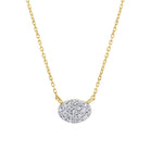 14k yellow gold pave diamond o - Kelly Wade Jewelers