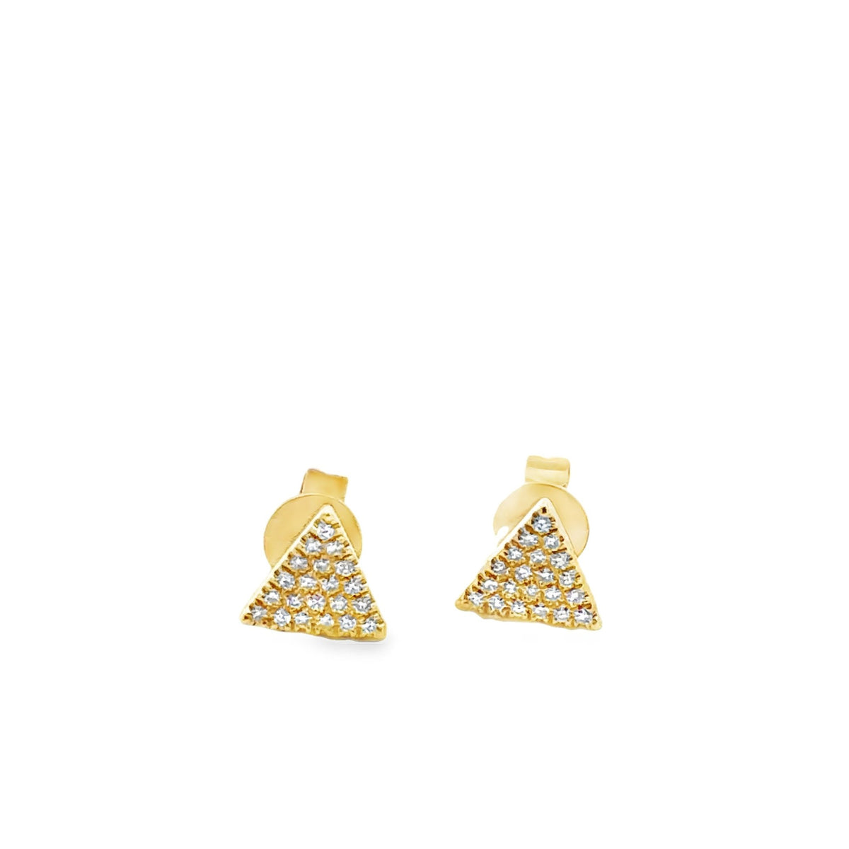 14k yellow gold pave diamond t - Kelly Wade Jewelers