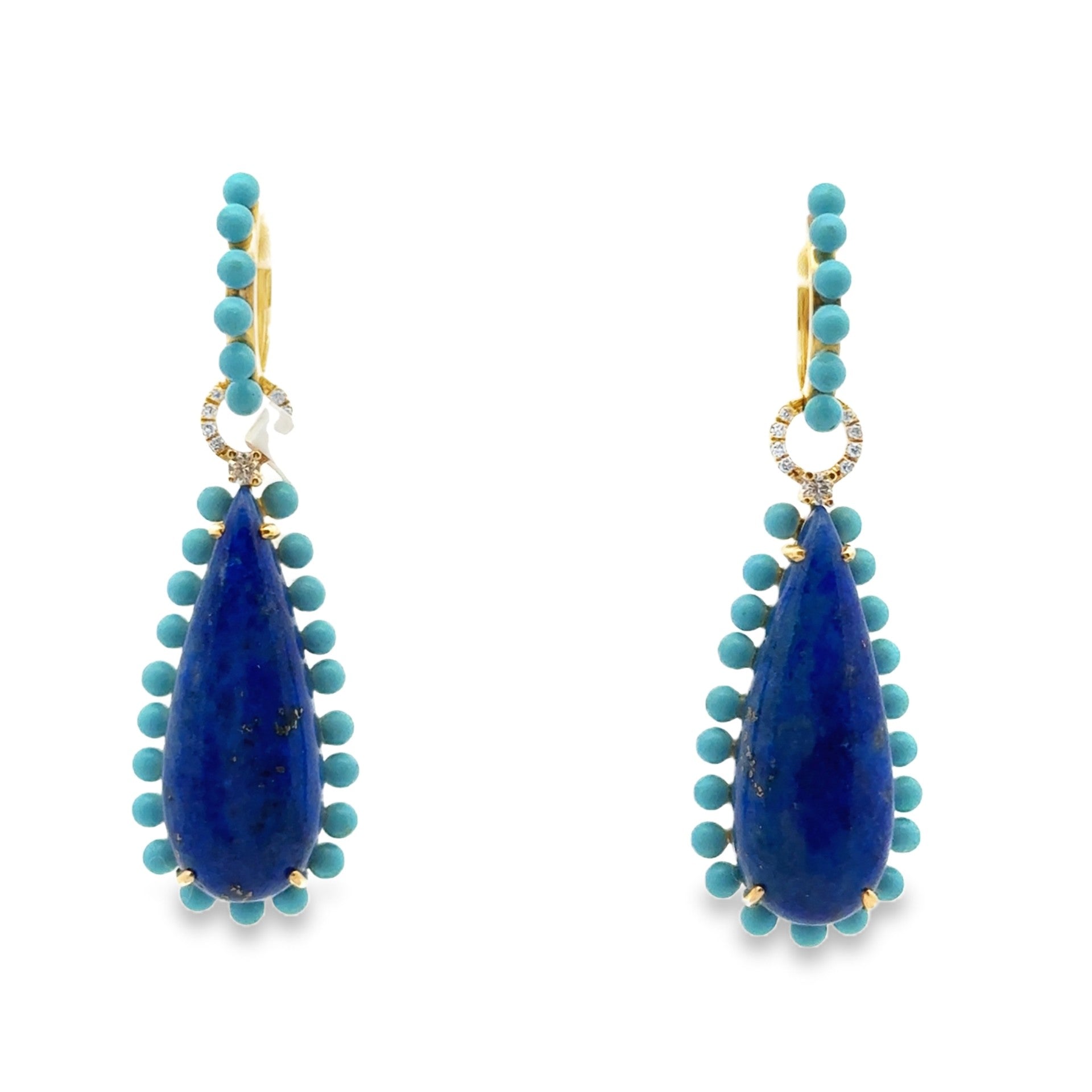 14k yellow gold pear shaped la - Kelly Wade Jewelers