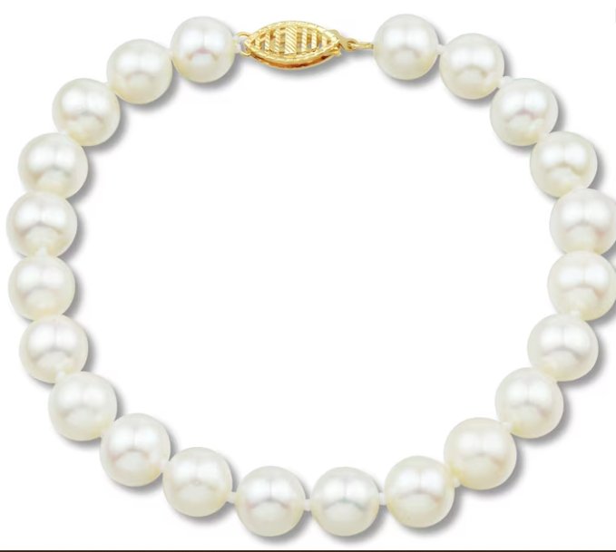 14k yellow gold pearl bracelet - Kelly Wade Jewelers Store