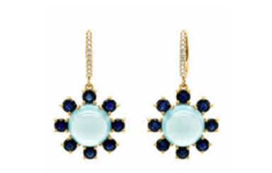 14k yellow gold round cabochon - Kelly Wade Jewelers