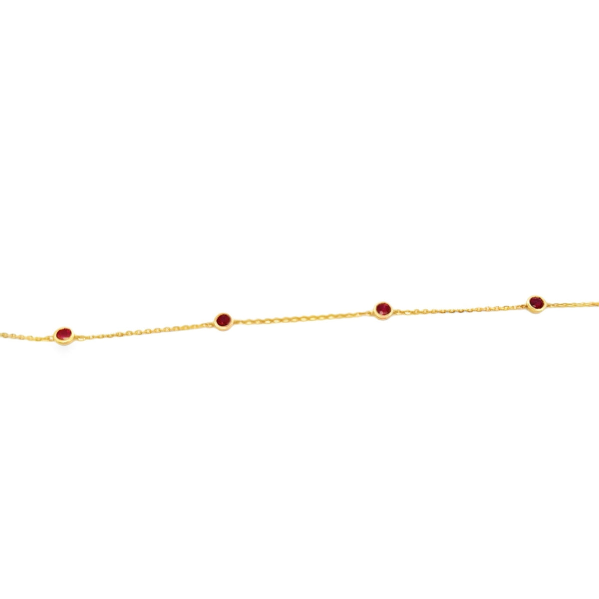14k yellow gold rubies by the - Kelly Wade Jewelers