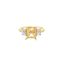 14k yellow gold semi - mount for - Kelly Wade Jewelers