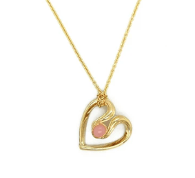 14k yellow gold small ribbon h - Kelly Wade Jewelers